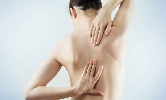 Síntomas especiais de osteocondrose
